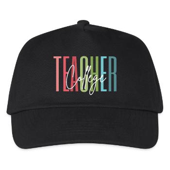 College Lehrerin Danke Geschenk - Kinder Basecap - Schwarz - Vorne