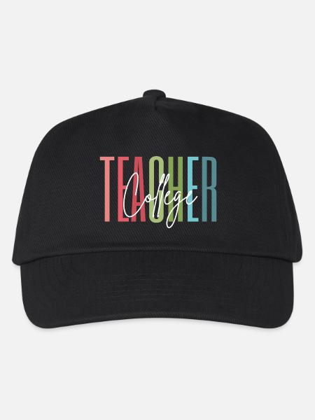 College Lehrerin Danke Geschenk - Kinder Basecap - Schwarz