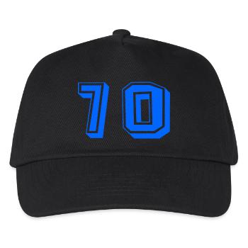 70. 70 YEARS. 70th ANNIVERSARY. 70 YEARS ANNIVERSARY. - Kids’ Baseball Cap - black - Front