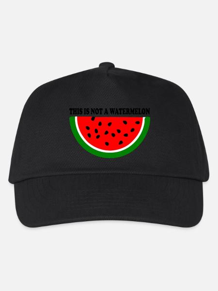 Wassermelone - Kinder Basecap - Schwarz