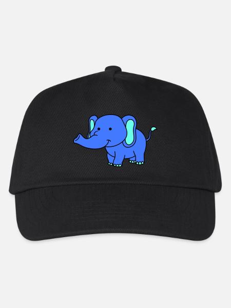 elefant - Kinder Basecap - Schwarz