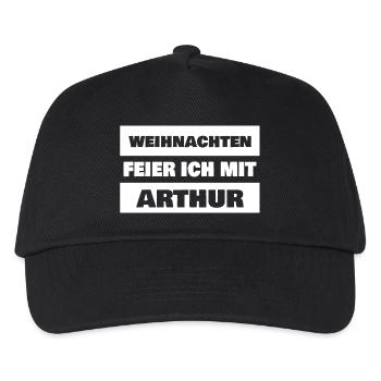 First name Arthur - Kids’ Baseball Cap - black - Front