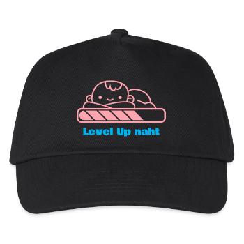 Level Up, Bald-Papa! - Kinder Basecap - Schwarz - Vorne