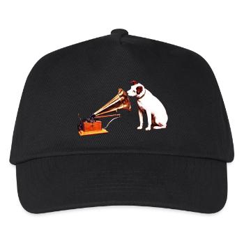His Master's Voice painting - Kids’ Baseball Cap - black - Front