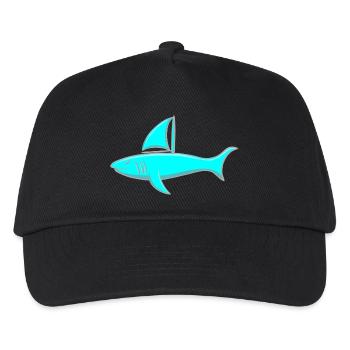 Sailor Shark - Sailing Shark - Kids’ Baseball Cap - black - Front
