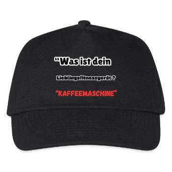 "Fitness Equipment Coffee Machine" - Kids’ Baseball Cap - black - Front