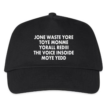 JONE WASTE YORE TOYE MONME YORALL REDIII THE VOICE - Kinder Basecap - Schwarz - Vorne