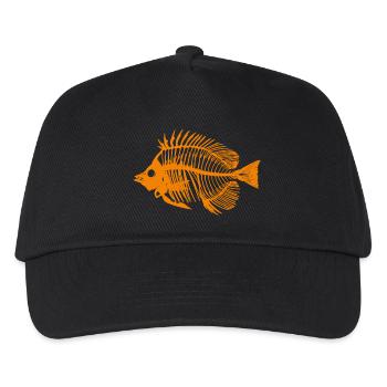 Fish Orange - Kids’ Baseball Cap - black - Front