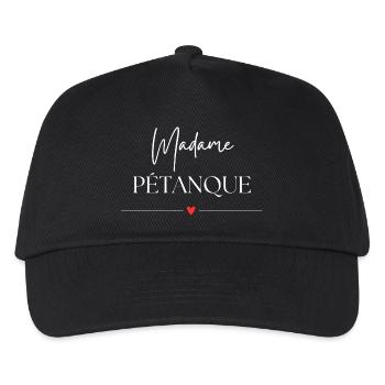 Madame Pétanque - Kinder Basecap - Schwarz - Vorne