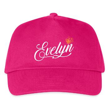 Evelyn Custom Name für Frauen Kinder Kleinkinder - - Kinder Basecap - Fuchsia - Vorne