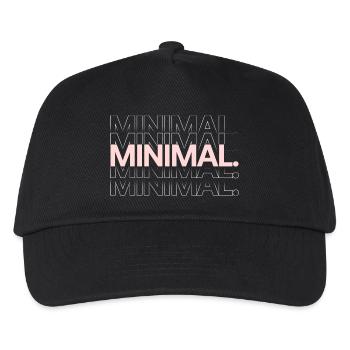 MINIMAL. CLEAR - Kids’ Baseball Cap - black - Front