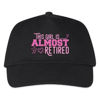 This Girl Almost Retired - Kids’ Baseball Cap - black - Front