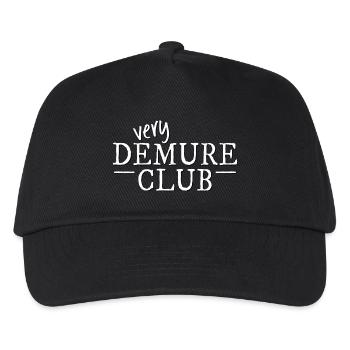 Very Demure Club! Very Mindful! Exklusiver Trend - Kinder Basecap - Schwarz - Vorne