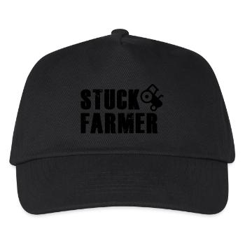 STUCK FARMER BLACK - Kids’ Baseball Cap - black - Front