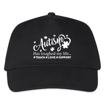 Autism Awareness Teach Love Support Autism - Kids’ Baseball Cap - black - Front