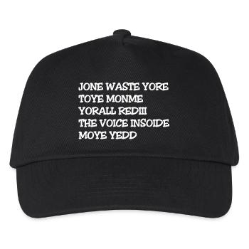 JONE WASTE YORE TOYE MONME YORALL REDIII THE VOICE - Kinder Basecap - Schwarz - Vorne