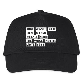 JONE WASTE YORE TOYE MONME YORALL REDIII THE VOICE - Kinder Basecap - Schwarz - Vorne