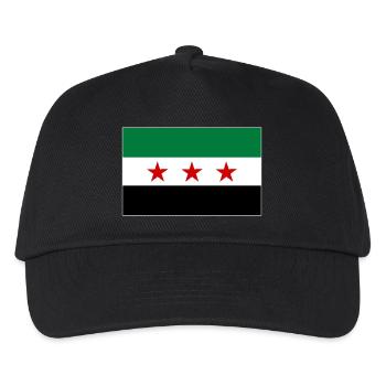 Syrien Flagge - Kinder Basecap - Schwarz - Vorne