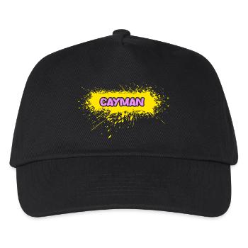 Sonne - Kinder Basecap - Schwarz - Vorne
