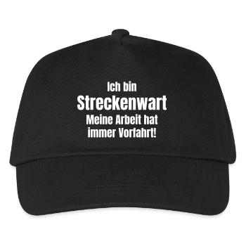 Streckenwart - Kinder Basecap - Schwarz - Vorne