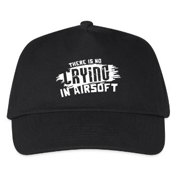 There Is No Crying in Airsoft - Kids’ Baseball Cap - black - Front