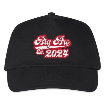 Big Bro Est 2024 - Kids’ Baseball Cap - black - Front