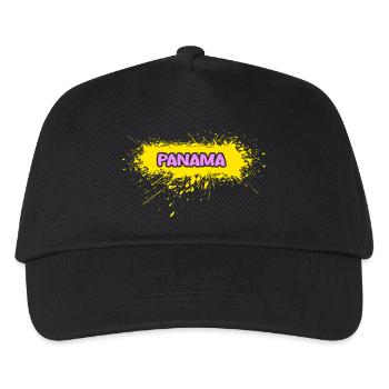 Sonne Panama - Kinder Basecap - Schwarz - Vorne