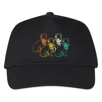 Border Collie - Kids’ Baseball Cap - black - Front