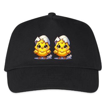 kuecken comic 2 - Kinder Basecap - Schwarz - Vorne