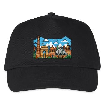Ville de New Delhi - Casquette de baseball Enfant - noir - Devant