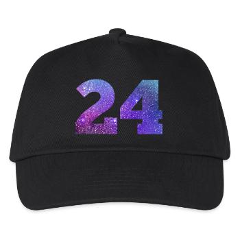 Galaxie Nummer 24 - Kinder Basecap - Schwarz - Vorne