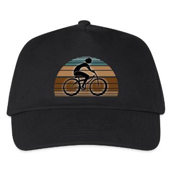 Radfahrer - Kinder Basecap - Schwarz - Vorne