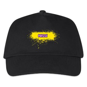 Geschenk für Nissi - Kinder Basecap - Schwarz - Vorne