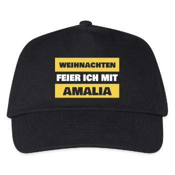 First name Amalia - Kids’ Baseball Cap - black - Front
