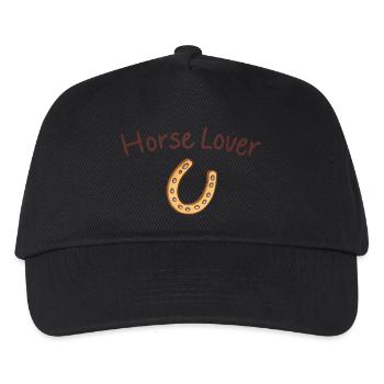 Horse lovers - Kids’ Baseball Cap - black - Front