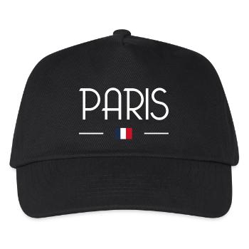 Paris - Kids’ Baseball Cap - black - Front