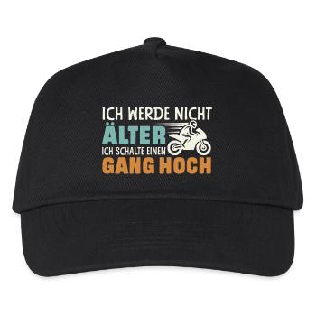 Motorcyclist Motorcycle Biker Birthday Funny - Kids’ Baseball Cap - black - Front