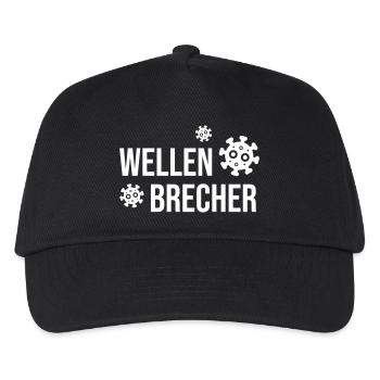 Wellenbrecher - Kinder Basecap - Schwarz - Vorne