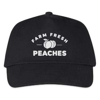 Farm Fresh Peaches - Kids’ Baseball Cap - black - Front