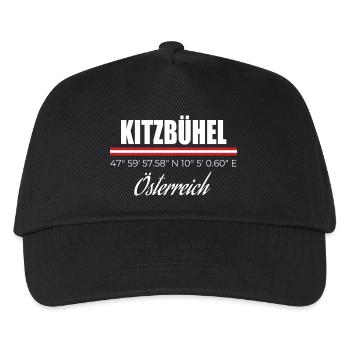 Kitzbühel - Kinder Basecap - Schwarz - Vorne