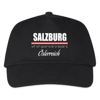 Salzburg - Kinder Basecap - Schwarz - Vorne