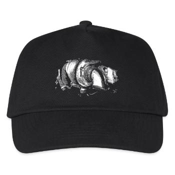 Monochrome Spiral Geometry - Kids’ Baseball Cap - black - Front