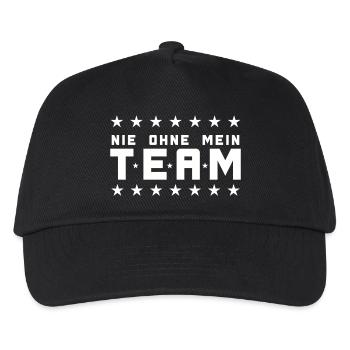 Mon équipe - Casquette de baseball Enfant - noir - Devant