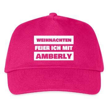Amberly as a given name - Kids’ Baseball Cap - fuchsia - Front