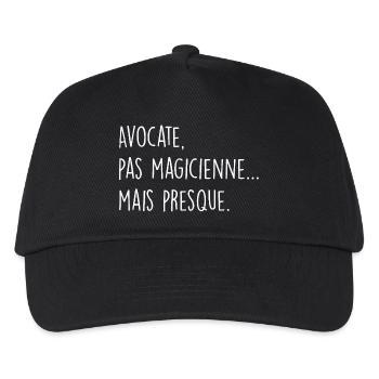 Avocate, pas magicienne… mais presque - Casquette de baseball Enfant - noir - Devant