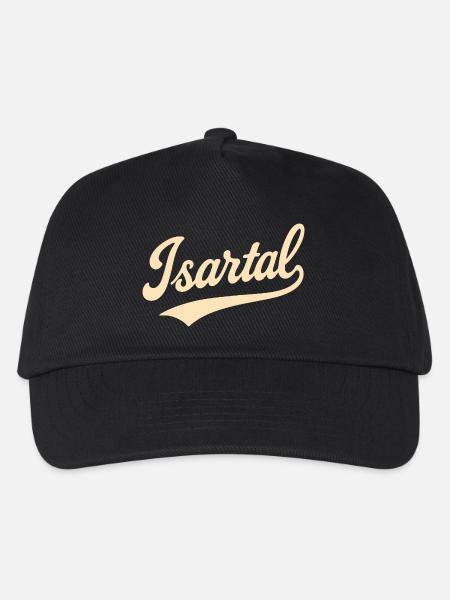 Isartal Schriftzug - Kinder Basecap - Schwarz