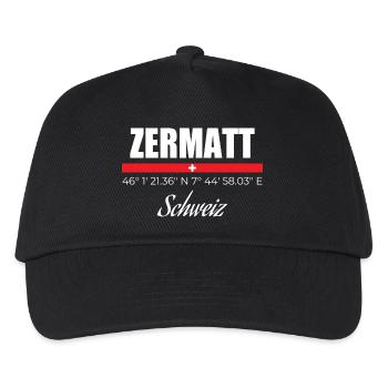 Zermatt - Kinder Basecap - Schwarz - Vorne