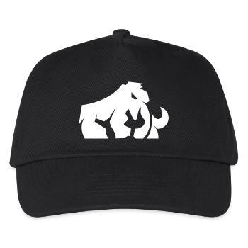 Modernes Mammut – Stylisches Eiszeit-Design - Kinder Basecap - Schwarz - Vorne