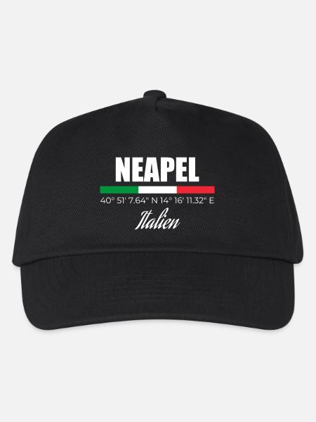 Neapel - Kinder Basecap - Schwarz