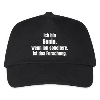 Ich bin Genie – Scheitern als Forschung - Kinder Basecap - Schwarz - Vorne